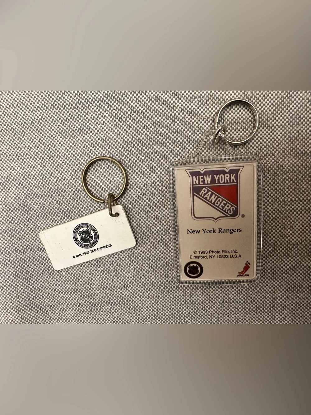 Lot of 4 Vintage NHL Hockey Keychains